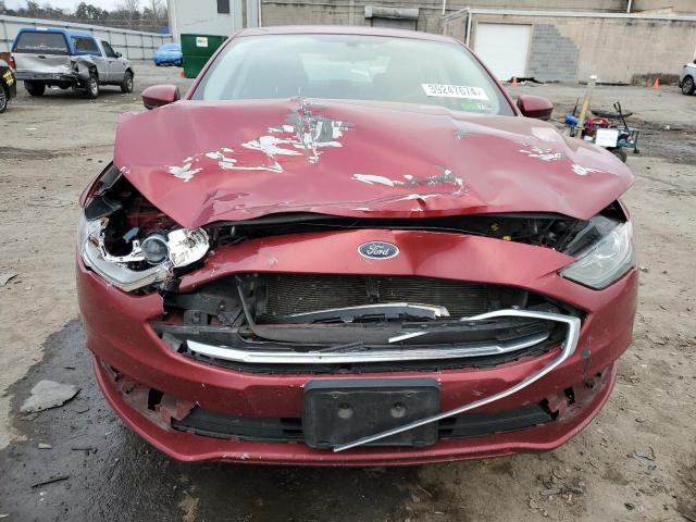 3FA6P0LU0JR208889 - 2018 FORD FUSION SE HYBRID RED photo 5