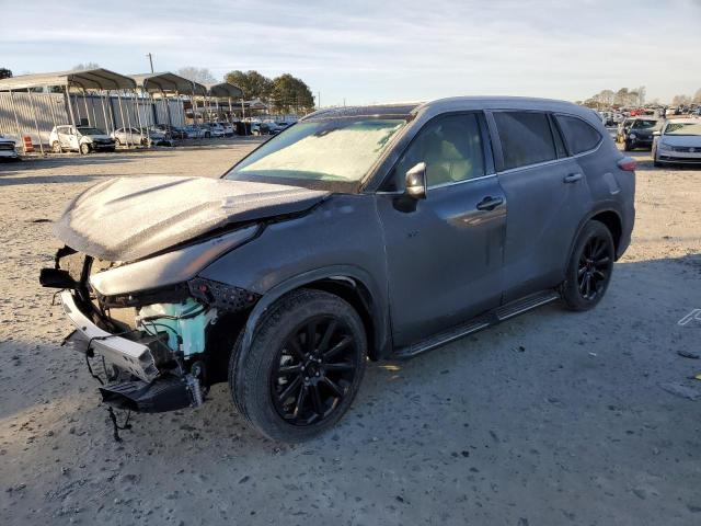 5TDGZRAH6NS108558 - 2022 TOYOTA HIGHLANDER XLE CHARCOAL photo 1