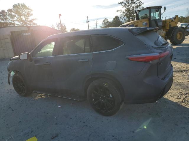 5TDGZRAH6NS108558 - 2022 TOYOTA HIGHLANDER XLE CHARCOAL photo 2
