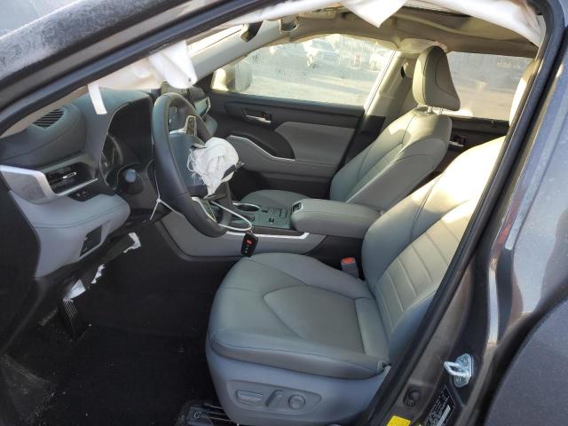 5TDGZRAH6NS108558 - 2022 TOYOTA HIGHLANDER XLE CHARCOAL photo 7