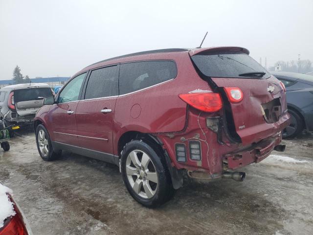 1GNLVHED1AS129628 - 2010 CHEVROLET TRAVERSE LTZ RED photo 2