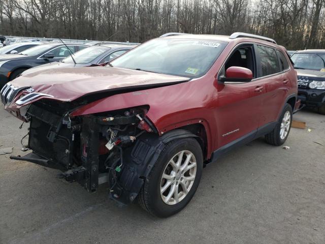 1C4PJMCS2EW128258 - 2014 JEEP CHEROKEE LATITUDE RED photo 1