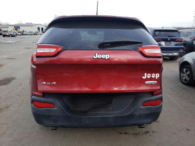 1C4PJMCS2EW128258 - 2014 JEEP CHEROKEE LATITUDE RED photo 6