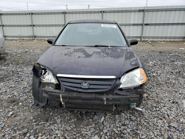 2HGES16502H590967 - 2002 HONDA CIVIC LX BLACK photo 5