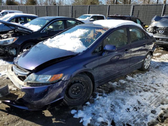 1HGFA16567L080334 - 2007 HONDA CIVIC LX BLUE photo 1