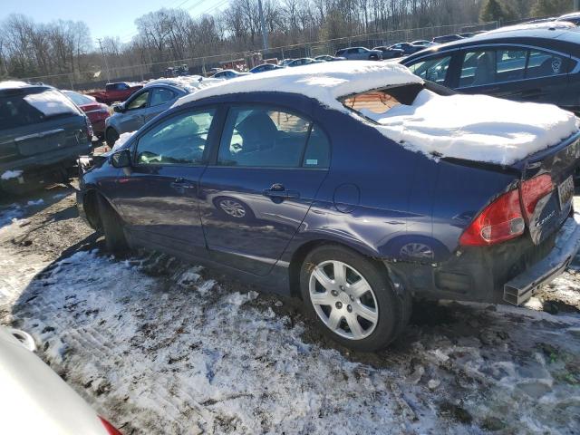 1HGFA16567L080334 - 2007 HONDA CIVIC LX BLUE photo 2