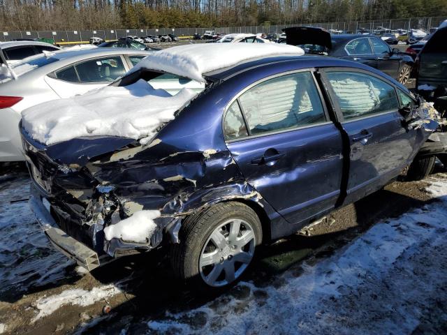 1HGFA16567L080334 - 2007 HONDA CIVIC LX BLUE photo 3