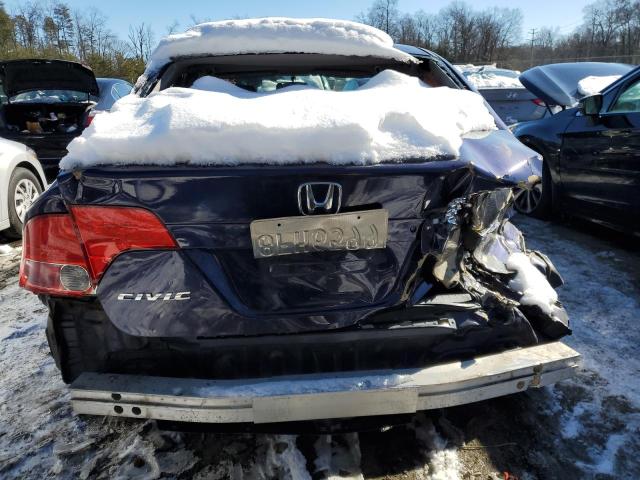 1HGFA16567L080334 - 2007 HONDA CIVIC LX BLUE photo 6