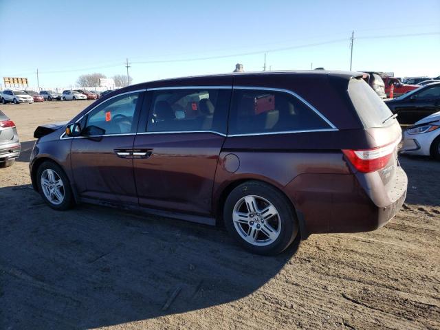 5FNRL5H95DB054738 - 2013 HONDA ODYSSEY TOURING MAROON photo 2