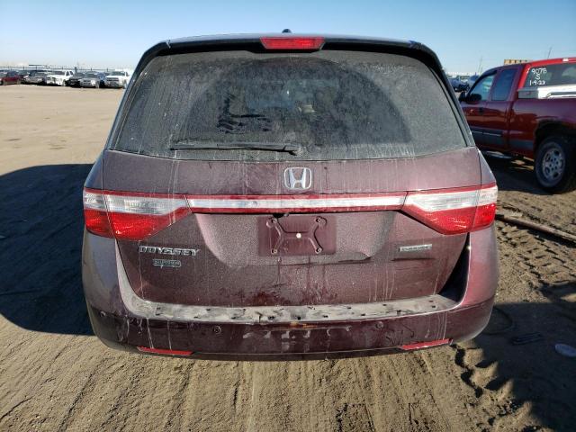 5FNRL5H95DB054738 - 2013 HONDA ODYSSEY TOURING MAROON photo 6