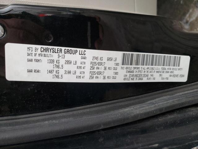 2C4RVABG3ER135348 - 2014 VOLKSWAGEN ROUTAN SE BLACK photo 13