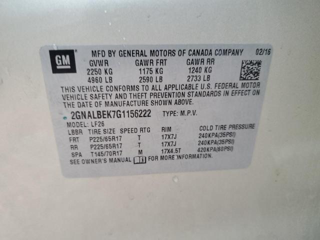 2GNALBEK7G1156222 - 2016 CHEVROLET EQUINOX LS TAN photo 13