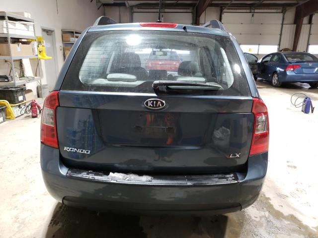 KNAFG528297221932 - 2009 KIA RONDO BASE BLUE photo 6