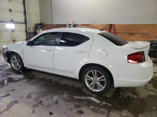 1C3CDZCB1DN745968 - 2013 DODGE AVENGER SXT WHITE photo 2