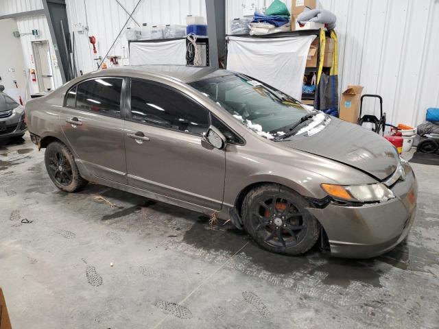 2HGFA16547H011686 - 2007 HONDA CIVIC LX GRAY photo 4