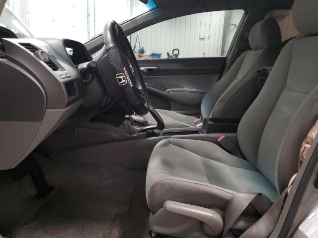 2HGFA16547H011686 - 2007 HONDA CIVIC LX GRAY photo 7