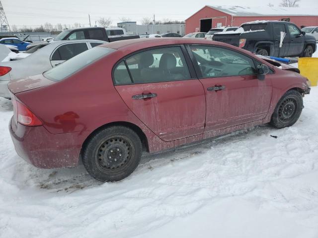 2HGFA16387H022740 - 2007 HONDA CIVIC DX MAROON photo 3