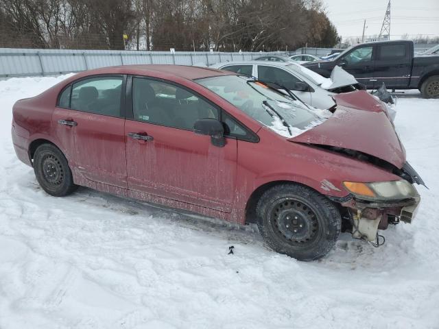 2HGFA16387H022740 - 2007 HONDA CIVIC DX MAROON photo 4