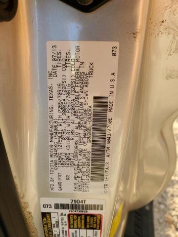 5TFTU4GN8DX049518 - 2013 TOYOTA TACOMA PRERUNNER ACCESS CAB SILVER photo 12