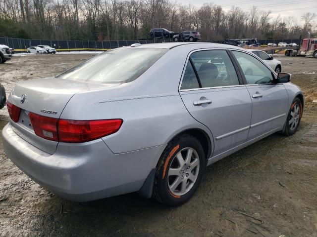 1HGCM66575A049500 - 2005 HONDA ACCORD EX SILVER photo 3