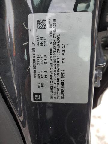 1G4PR5SK6E4108912 - 2014 BUICK VERANO CONVENIENCE CHARCOAL photo 12