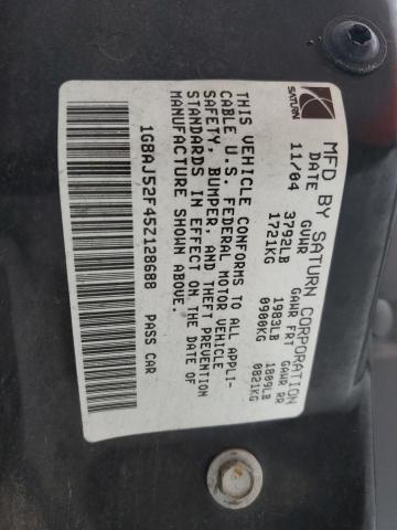 1G8AJ52F45Z128688 - 2005 SATURN ION LEVEL 2 银色 照片 12