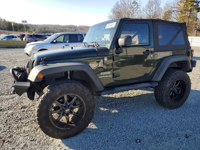 1C4AJWAG1CL119470 - 2012 JEEP WRANGLER SPORT GREEN photo 1