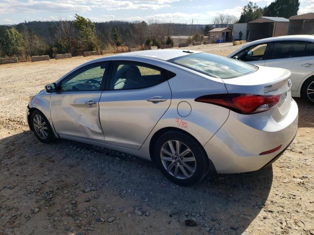 5NPDH4AE9GH724133 - 2016 HYUNDAI ELANTRA SE SILVER photo 2