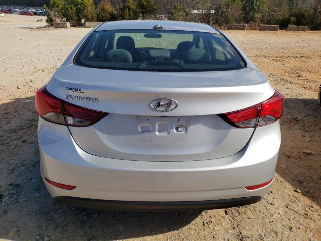 5NPDH4AE9GH724133 - 2016 HYUNDAI ELANTRA SE SILVER photo 6