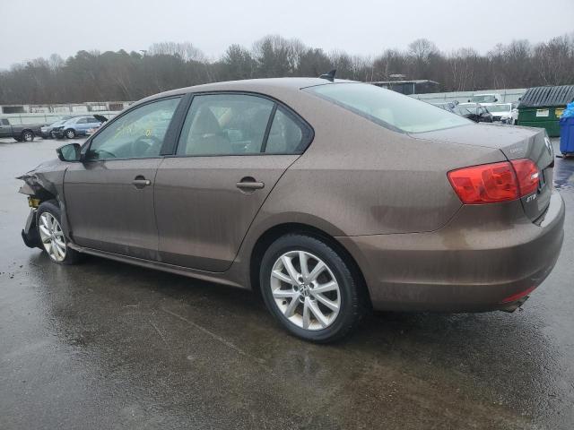 3VWDZ7AJ6BM325465 - 2011 VOLKSWAGEN JETTA SE BROWN photo 2