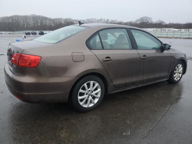 3VWDZ7AJ6BM325465 - 2011 VOLKSWAGEN JETTA SE BROWN photo 3