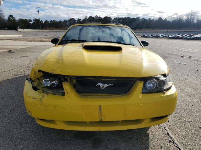 1FAFP45X74F103993 - 2004 FORD MUSTANG GT YELLOW photo 5