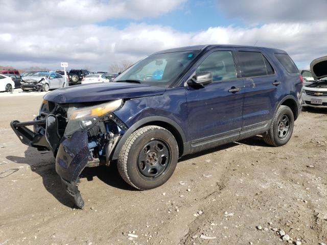 1FM5K8AR9DGA38606 - 2013 FORD EXPLORER POLICE INTERCEPTOR BLUE photo 1