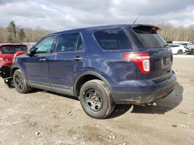 1FM5K8AR9DGA38606 - 2013 FORD EXPLORER POLICE INTERCEPTOR BLUE photo 2