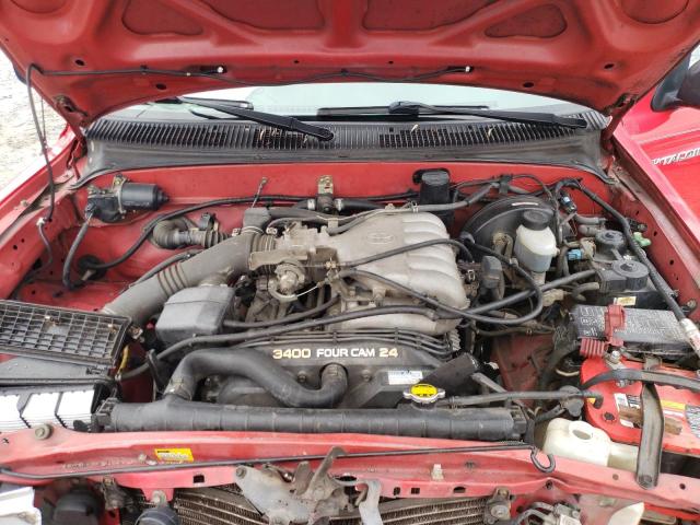 5TEGN92N01Z745961 - 2001 TOYOTA TACOMA DOUBLE CAB PRERUNNER RED photo 11