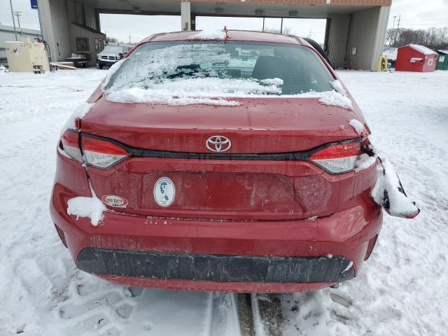 5YFEPMAEXMP182899 - 2021 TOYOTA COROLLA LE MAROON photo 6