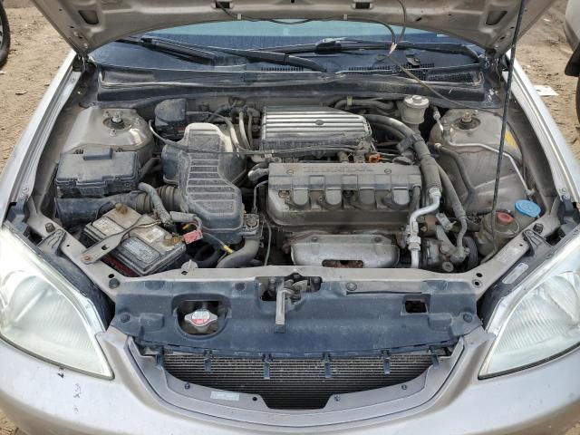 1HGES16622L070250 - 2002 HONDA CIVIC LX SILVER photo 11