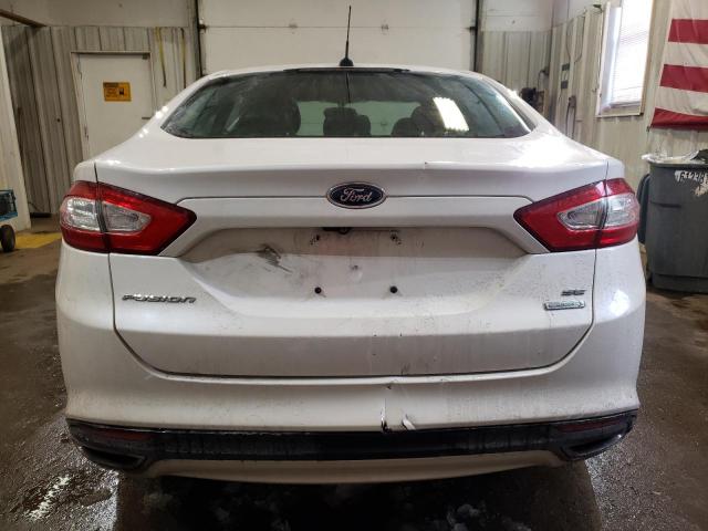 3FA6P0H95DR265100 - 2013 FORD FUSION SE WHITE photo 6