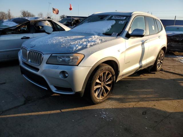 5UXWX9C55E0D30811 - 2014 BMW X3 XDRIVE28I SILVER photo 1