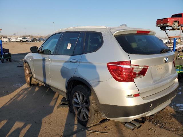 5UXWX9C55E0D30811 - 2014 BMW X3 XDRIVE28I SILVER photo 2