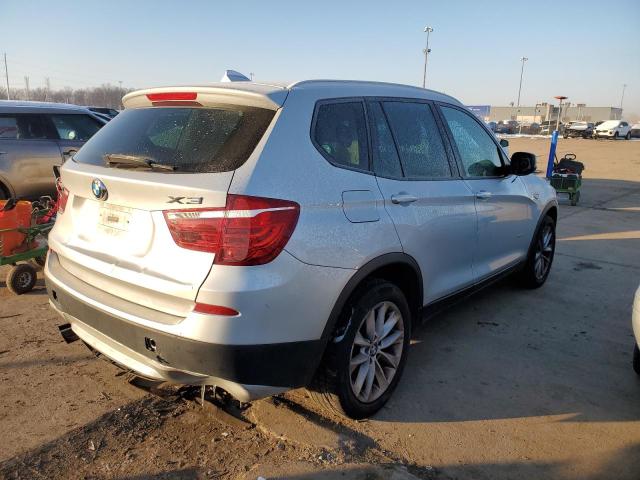 5UXWX9C55E0D30811 - 2014 BMW X3 XDRIVE28I SILVER photo 3