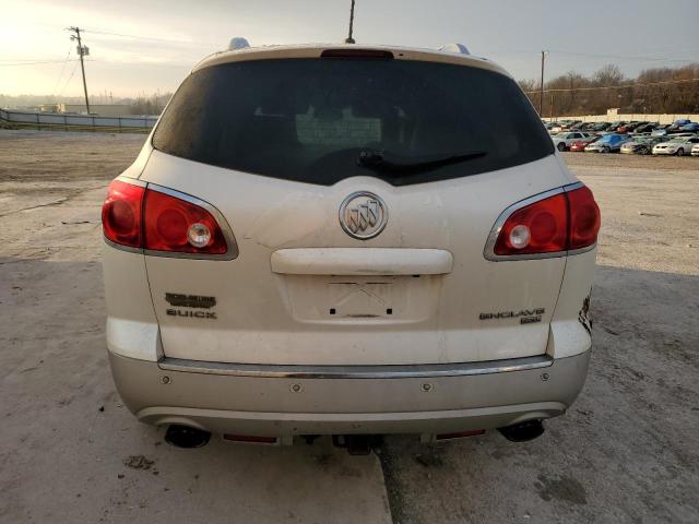 5GALRCED2AJ105572 - 2010 BUICK ENCLAVE CXL WHITE photo 6