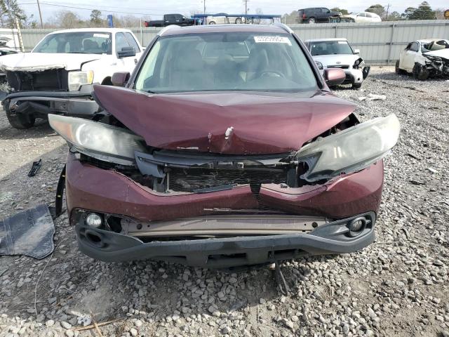 5J6RM4H72CL061254 - 2012 HONDA CR-V EXL BURGUNDY photo 5