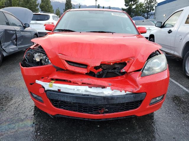 JM1BK344581862203 - 2008 MAZDA 3 HATCHBACK RED photo 5