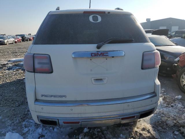 1GKKRTKD1EJ328419 - 2014 GMC ACADIA DENALI WHITE photo 6