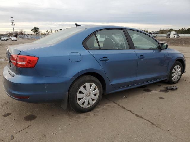 3VW2K7AJ7FM258053 - 2015 VOLKSWAGEN JETTA BASE BLUE photo 3