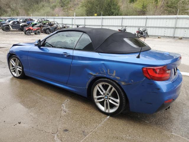 WBA1K9C58GV322471 - 2016 BMW 228 I SULEV BLUE photo 2