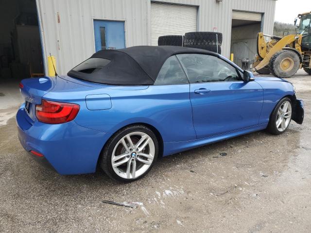 WBA1K9C58GV322471 - 2016 BMW 228 I SULEV BLUE photo 3