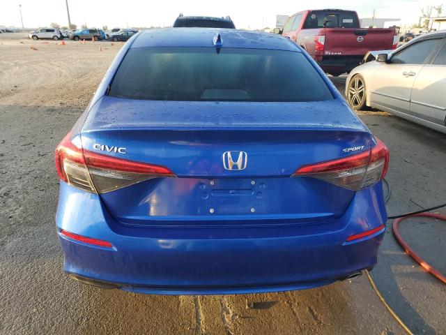 2HGFE2F53NH606178 - 2022 HONDA CIVIC SPORT BLUE photo 6