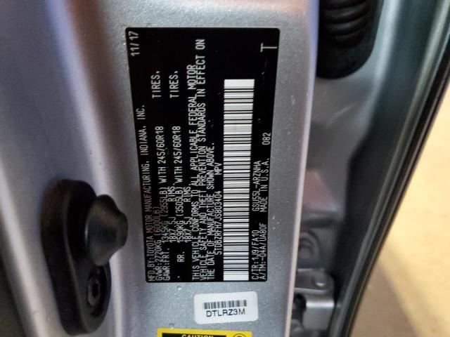 5TDBZRFH7JS803404 - 2018 TOYOTA HIGHLANDER LE SILVER photo 13